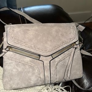 small grey crossbody